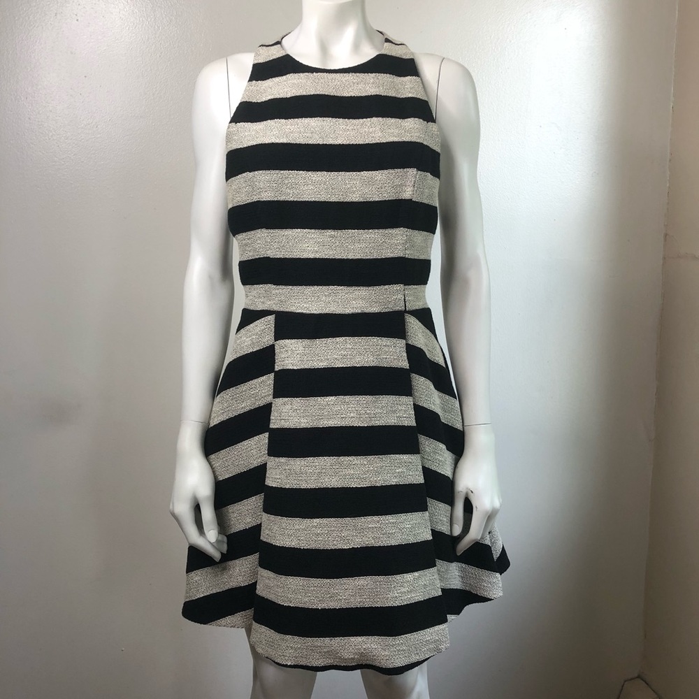 Alice + Olivia black and silver dress